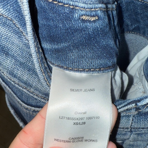 Silver Jeans Women's Blue Denim Overalls - Picture 11 of 11